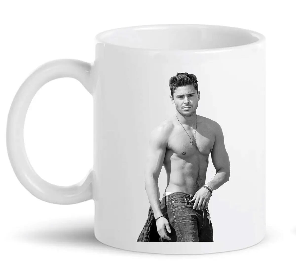 BALOR Zac Efron I Don't Feel Like Doing Anything Today... Except Maybe Zac Efron Funny Coffee Mug 325ml (11oz) | Humorous Gift for Friends & Coworkers - view 3
