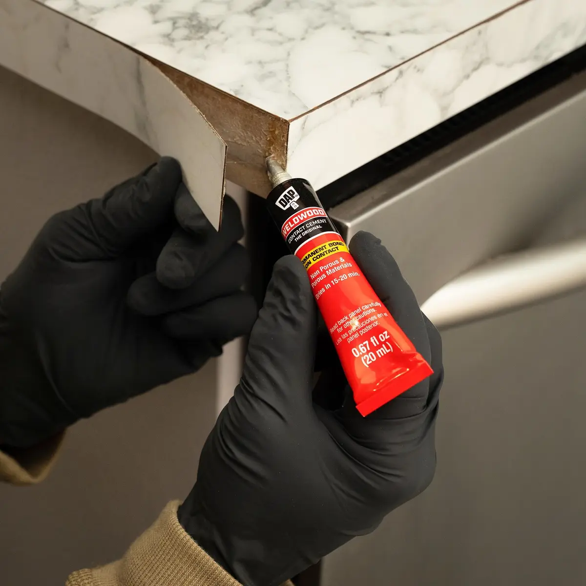 DAP Weldwood Contact Cement Tan 0.67 Oz | Instant High-Strength Bond for Surfaces - view 6