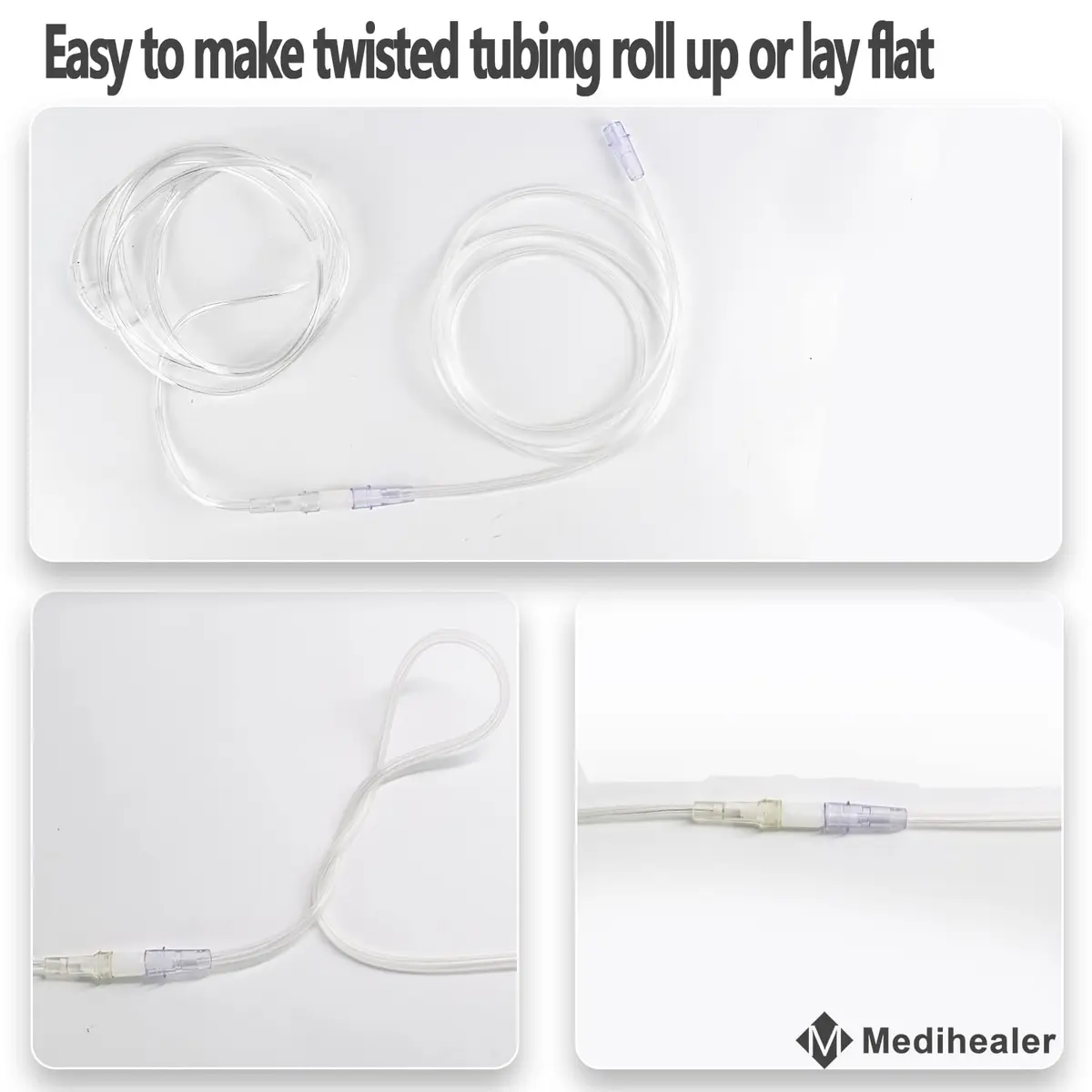 Medihealer 5 Packs Tubing Swivel Connectors | Kink-Resistant Oxygen Fittings for Home Use - view 4