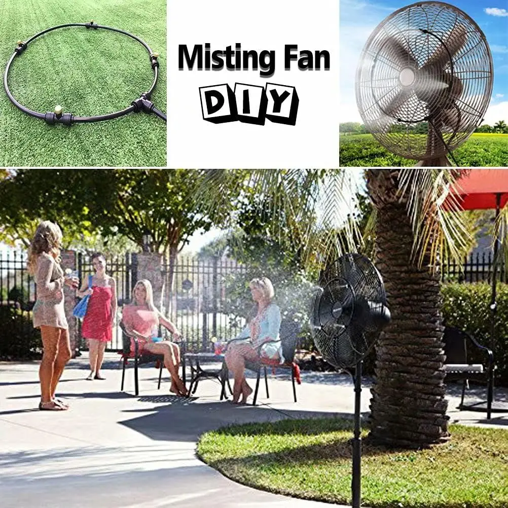 LANDGARDEN Pre-assembled Misting Kit, 59FT Outdoor Mist Line + Brass Nozzles | Cooling & Watering Solution - view 2