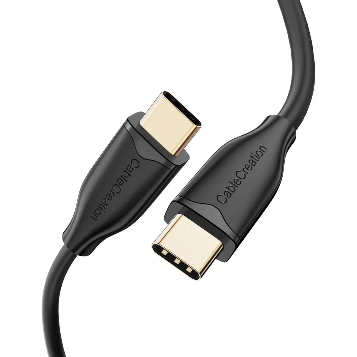 CableCreation USB C to C Cable 2m (6.6ft) 60W Fast Charging | Black - main product image