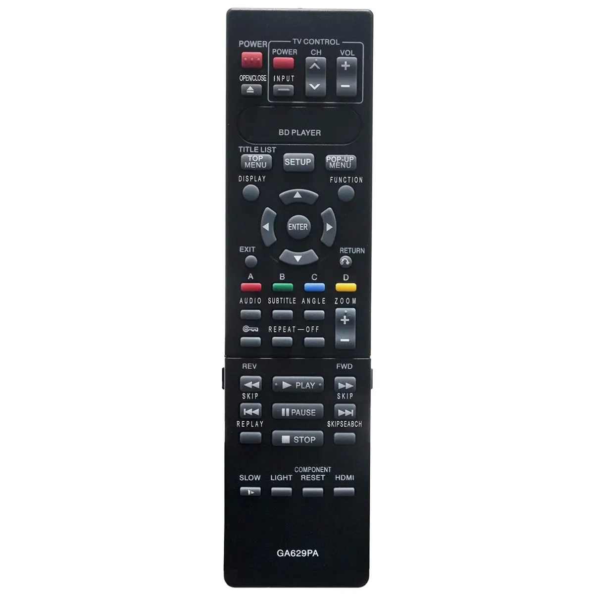 ZdalaMit GA629PA Replacement Remote Control for Sharp Blu-Ray DVD Player | Pre-Programmed Infrared Remote - main product image