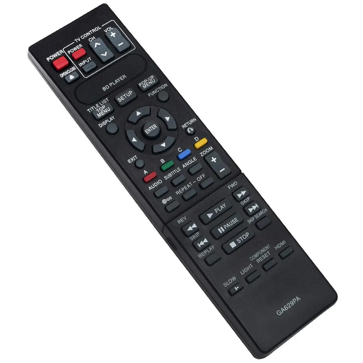 ZdalaMit GA629PA Replacement Remote Control for Sharp Blu-Ray DVD Player | Pre-Programmed Infrared Remote - view 2