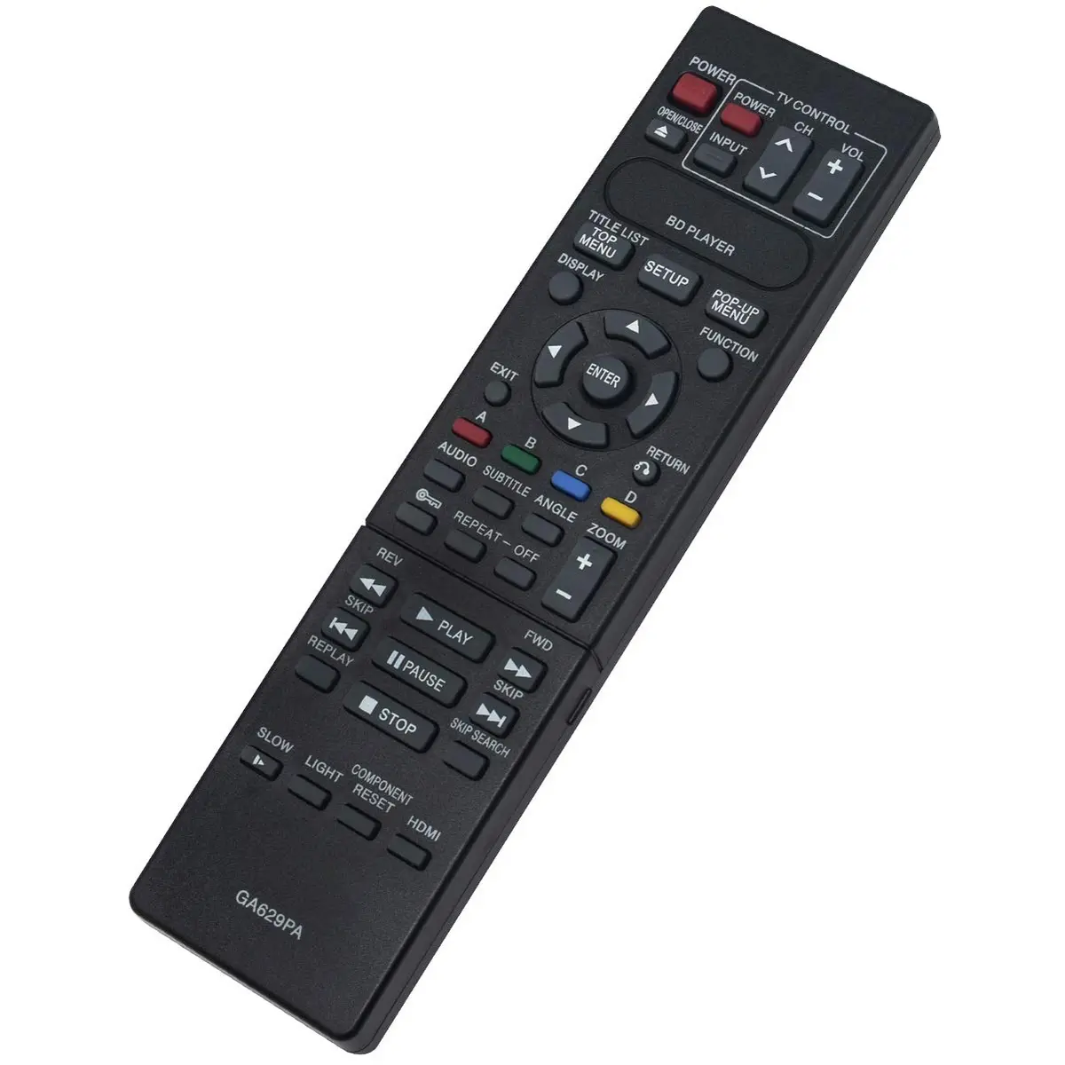 ZdalaMit GA629PA Replacement Remote Control for Sharp Blu-Ray DVD Player | Pre-Programmed Infrared Remote - view 3