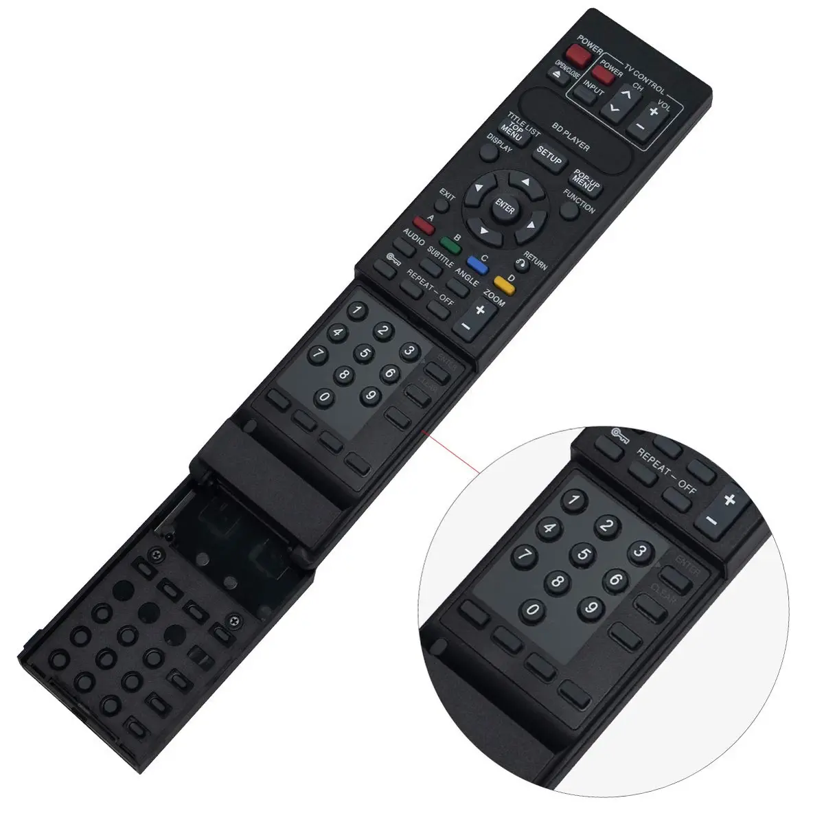 ZdalaMit GA629PA Replacement Remote Control for Sharp Blu-Ray DVD Player | Pre-Programmed Infrared Remote - view 4