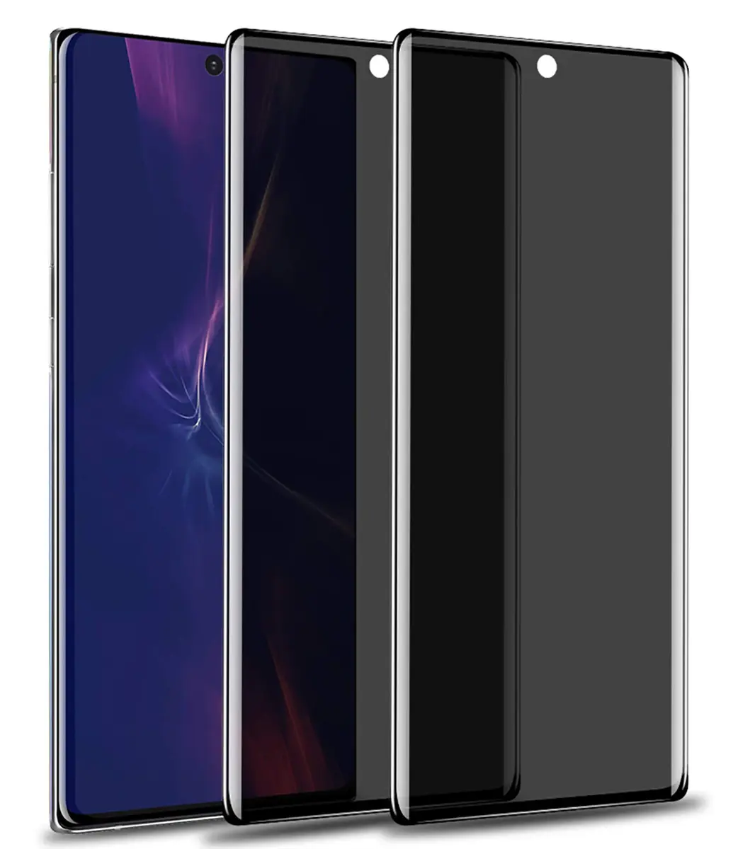 YWXTW Red 2 Pack Privacy Screen Protector for Samsung Galaxy Note 20 Ultra | Anti-Spy Black Tempered Glass - main product image