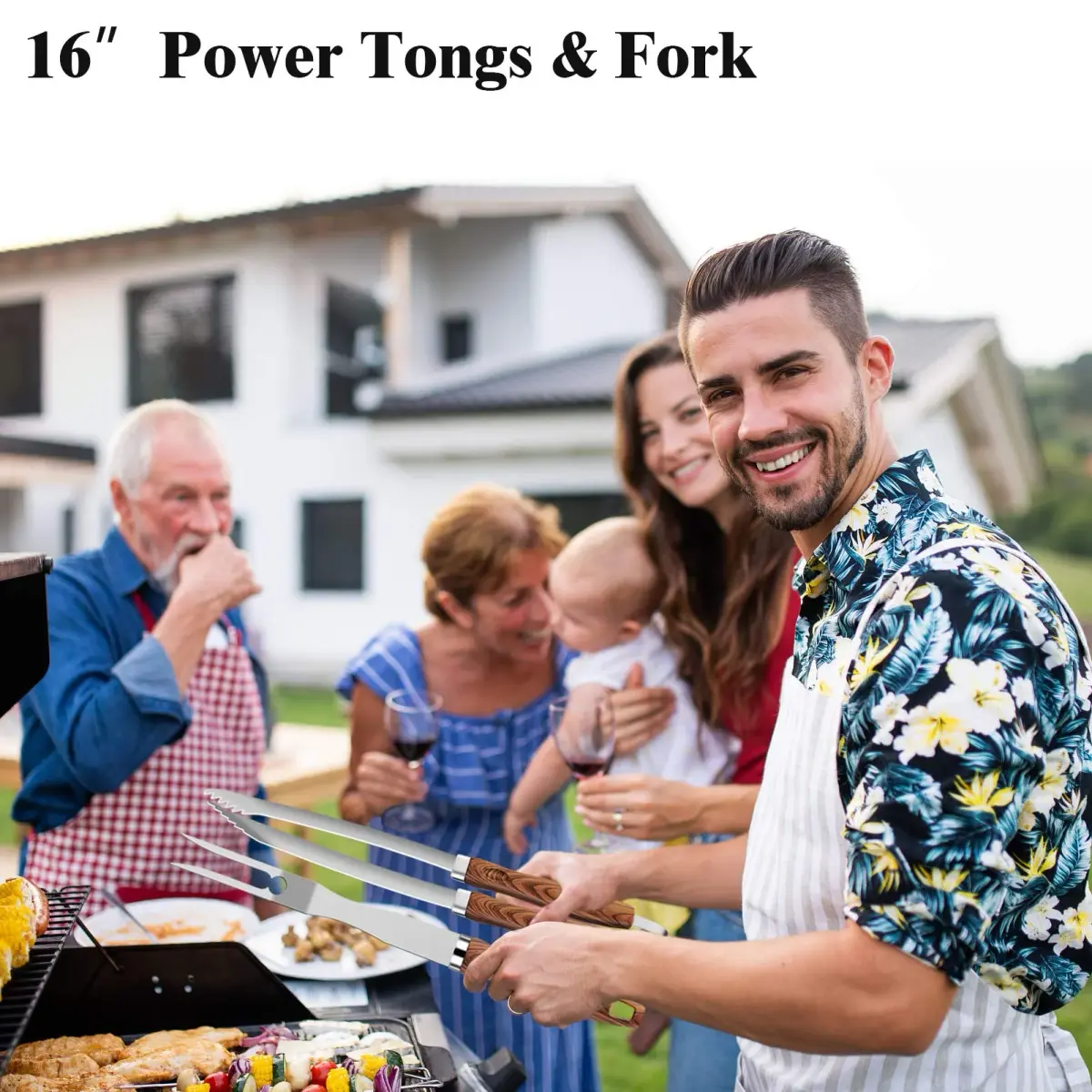 ROMANTICIST 23-Piece Heavy Duty Grilling Tool Set with Meat Claws & Canvas Bag | Stainless Steel BBQ Accessories - view 6