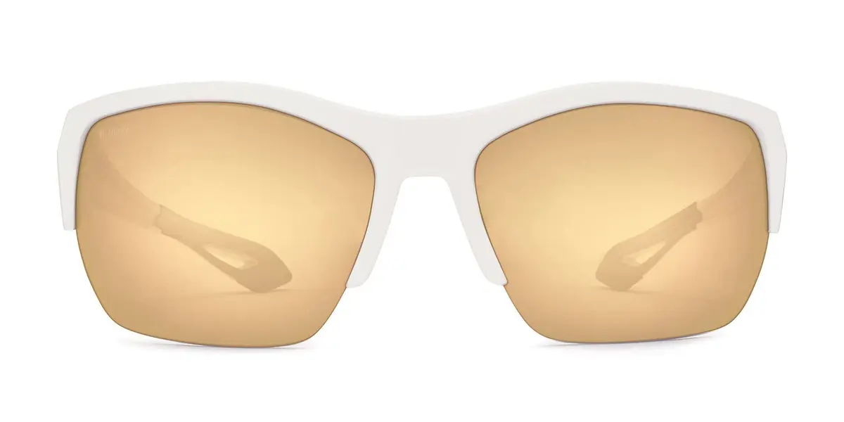 Kaenon Arcata SR Sunglasses - Matte White Black | Polarized Ultra Gold Mirror, One Size, Sport - main product image