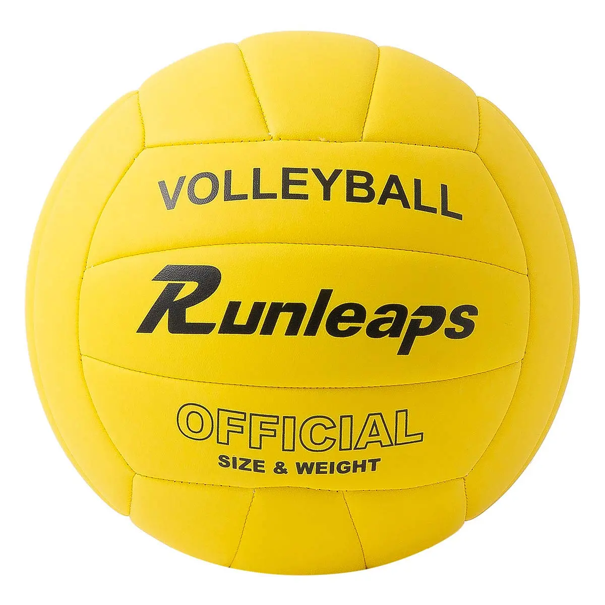 Runleaps Official Size 5 Volleyball 280g (8.2in Diameter) | Waterproof Indoor Outdoor PU Leather - main product image