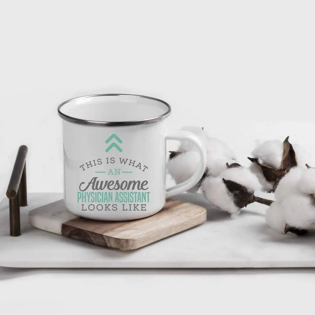Andaz Press 11oz. Stainless Steel Campfire Coffee Mug Gift, This Is What An Awesome Physician Assistant Looks Like, 1-Pack - view 2