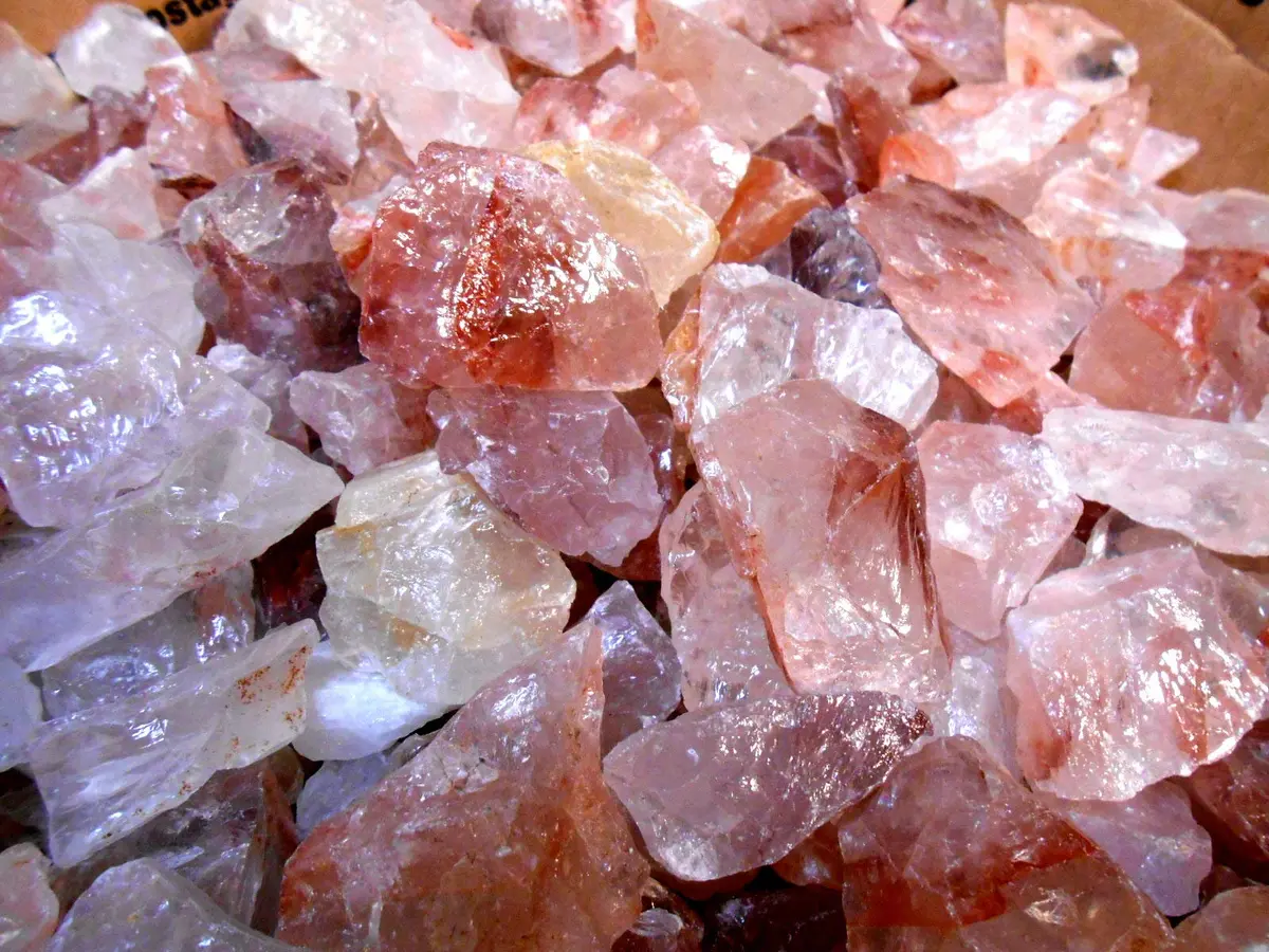 Rockhound's 1st Choice Natural Fire Quartz 8 oz | Madagascar Gem Refill Kit for Beginners - view 6