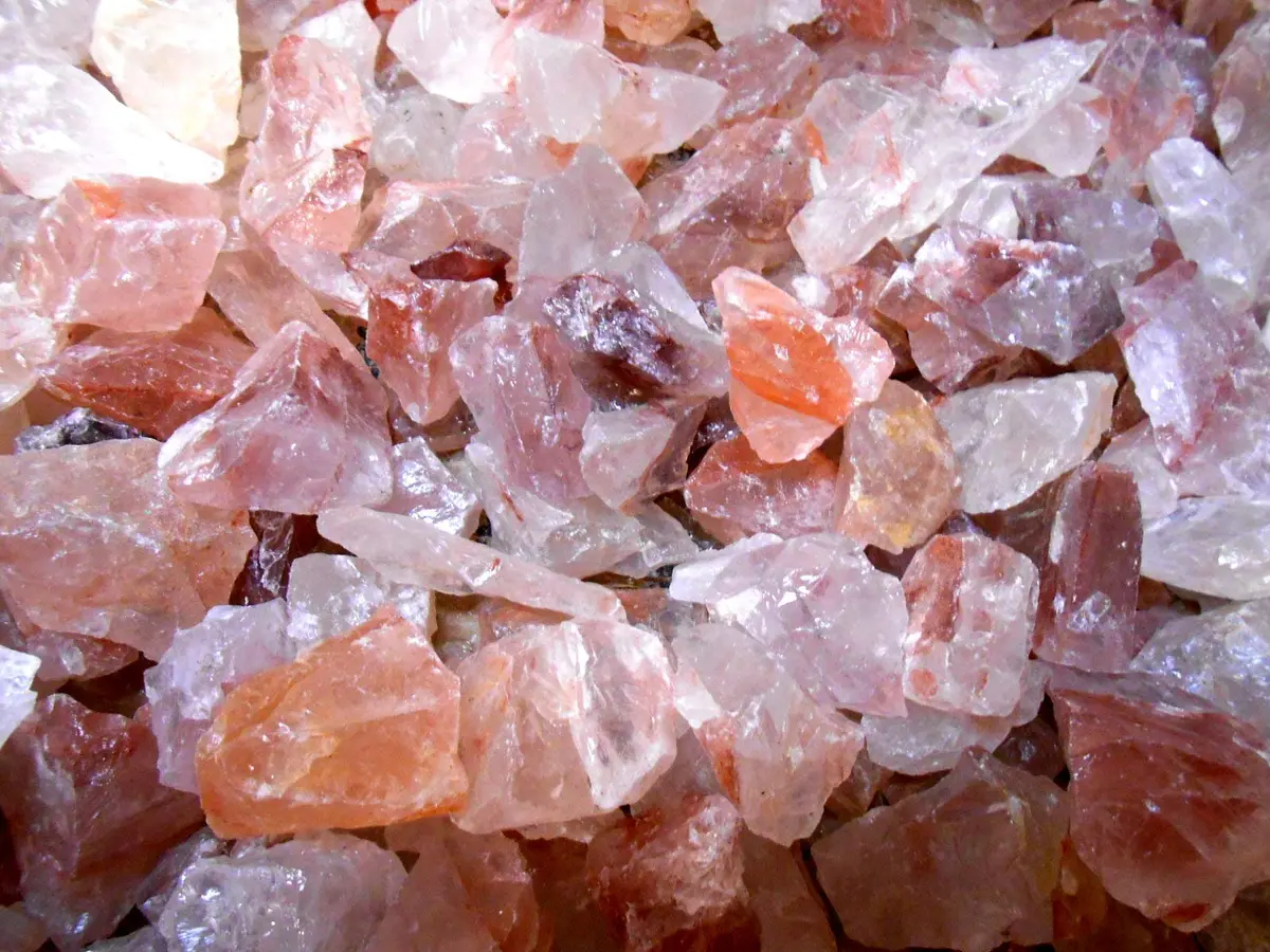 Rockhound's 1st Choice Natural Fire Quartz 8 oz | Madagascar Gem Refill Kit for Beginners - view 2