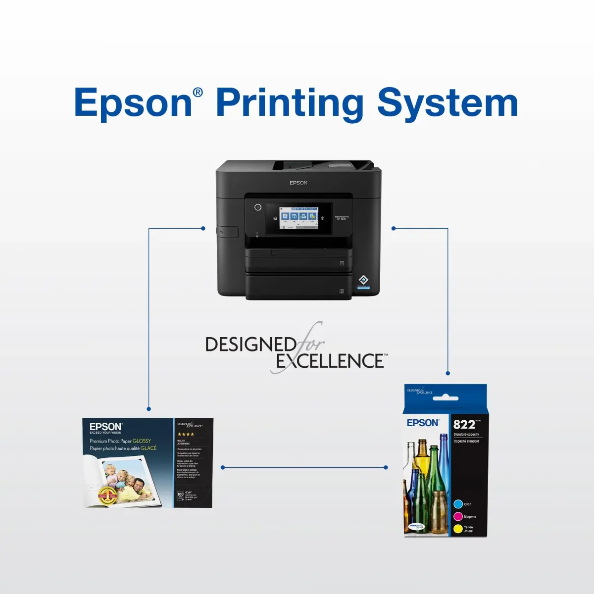 Epson 822 DURABrite Ultra Ink High Capacity Black & Standard Color Combo Pack | 300 Pages Black - view 8