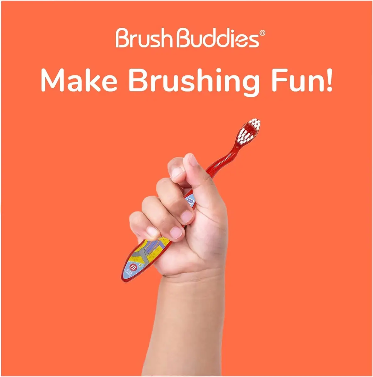 Brush Buddies Blippi Kids Toothbrushes 2PK | Soft Bristles Small Head for Toddlers 2+ Years - view 6
