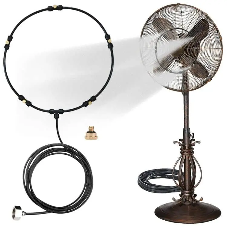 LANDGARDEN Outdoor Misting Fan Kit 5.9M (19.36FT) | Cools Patios in Indian Summer Heat - view 2