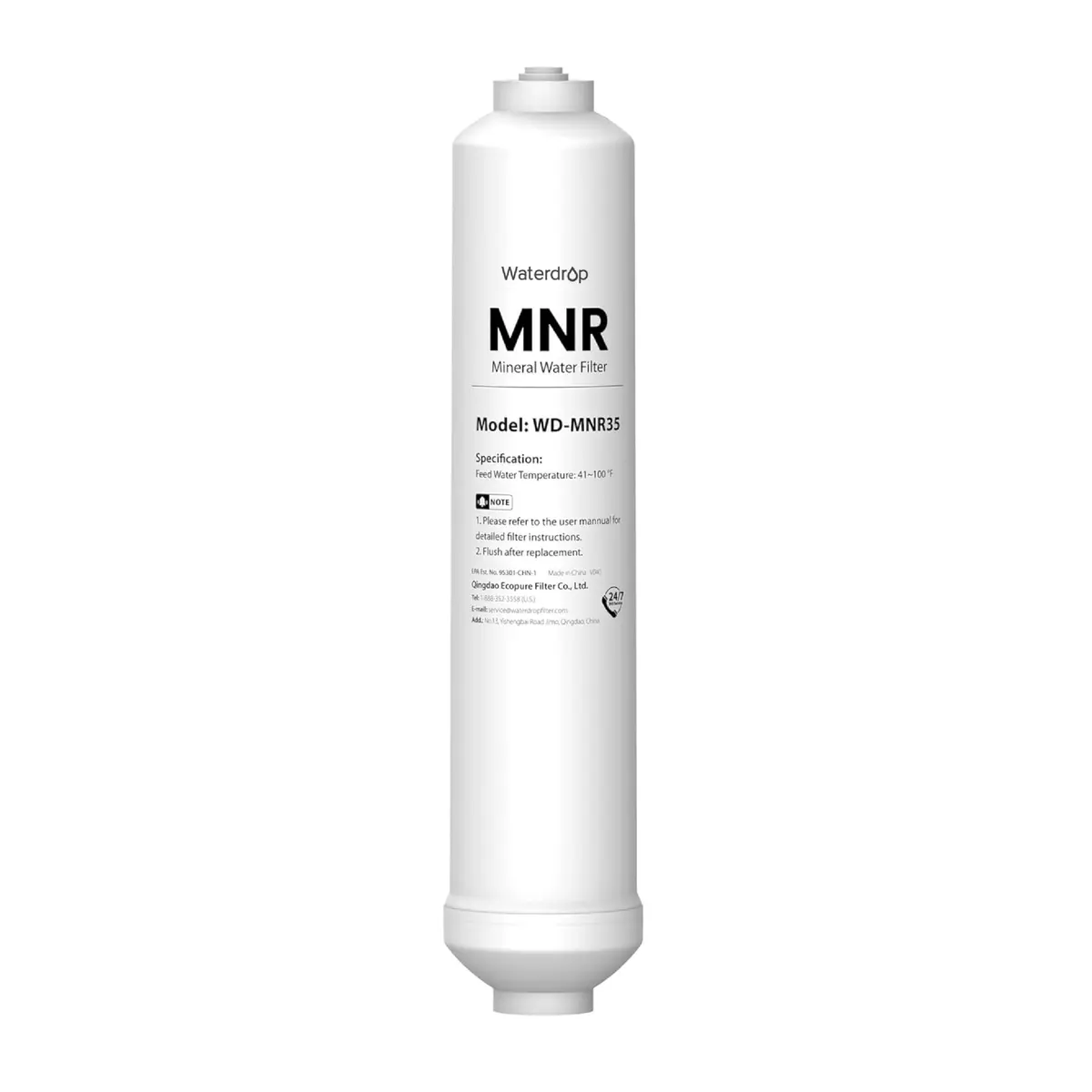 Waterdrop MNR35 Remineralization Filter 15.6 cm (6.14 in) | Restores Essential Minerals for RO Systems - main product image