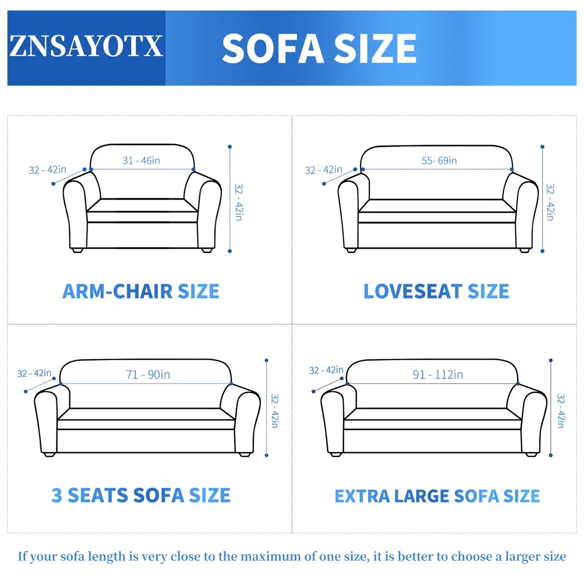 ZNSAYOTX 1 Piece Jacquard Couch Cover for 3 Cushion Sofa | High Stretch Furniture Protector Light Grey - view 6