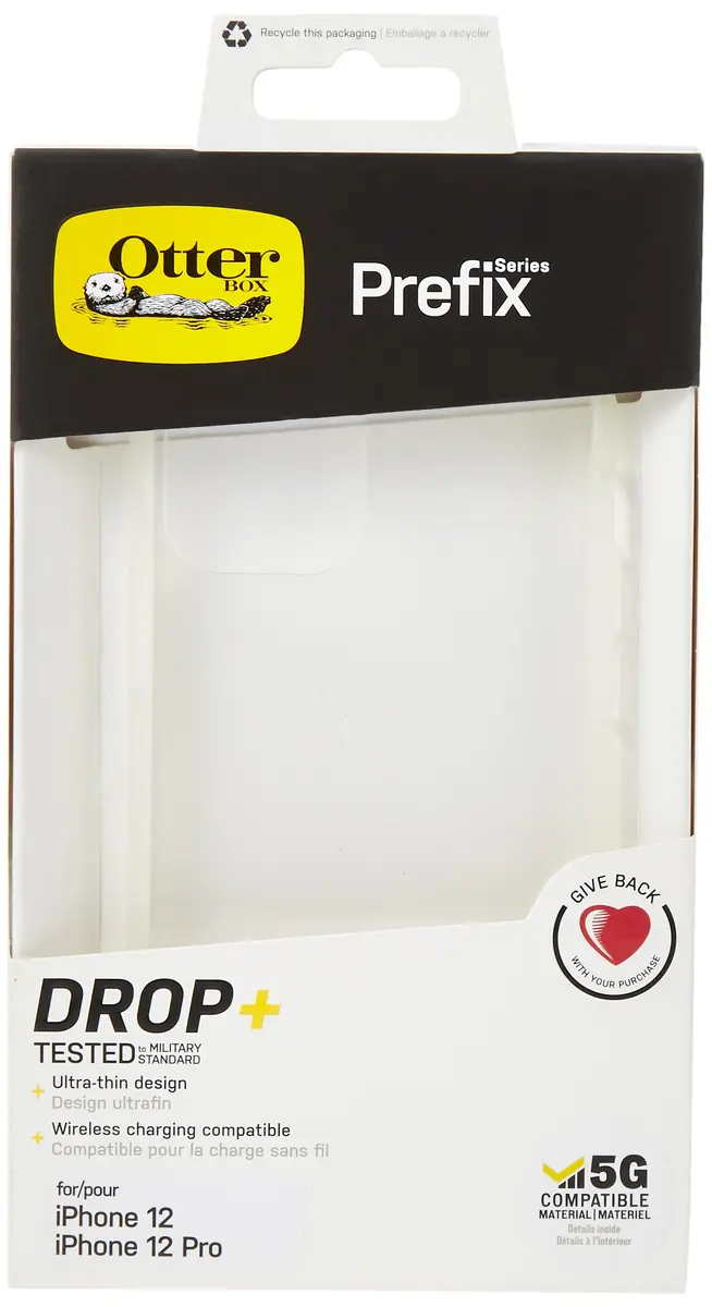 OtterBox iPhone 12 & iPhone 12 Pro Profile Series Case - Clear | Slim, Drop-Resistant, Soft Touch Edges - view 3