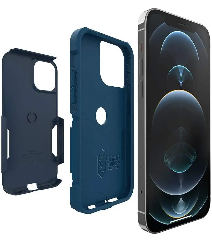 OtterBox Commuter Series Case for iPhone 12 & 12 Pro - Blue | Impact-Absorbing Dual-Layer Design - view 3