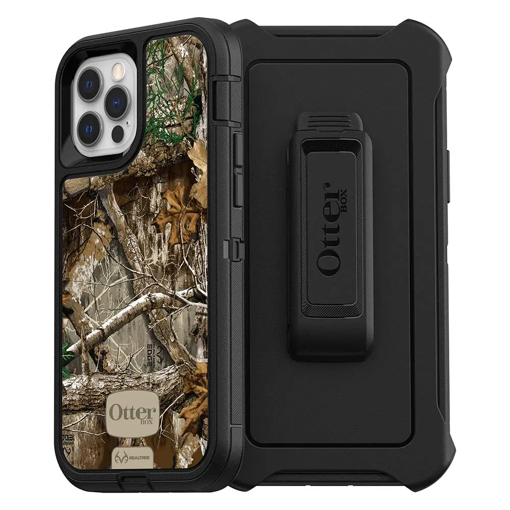 OtterBox Defender Series Case - Realtree Edge for iPhone 12 & 12 Pro | Rugged & Durable, Drop+ Certified - main product image