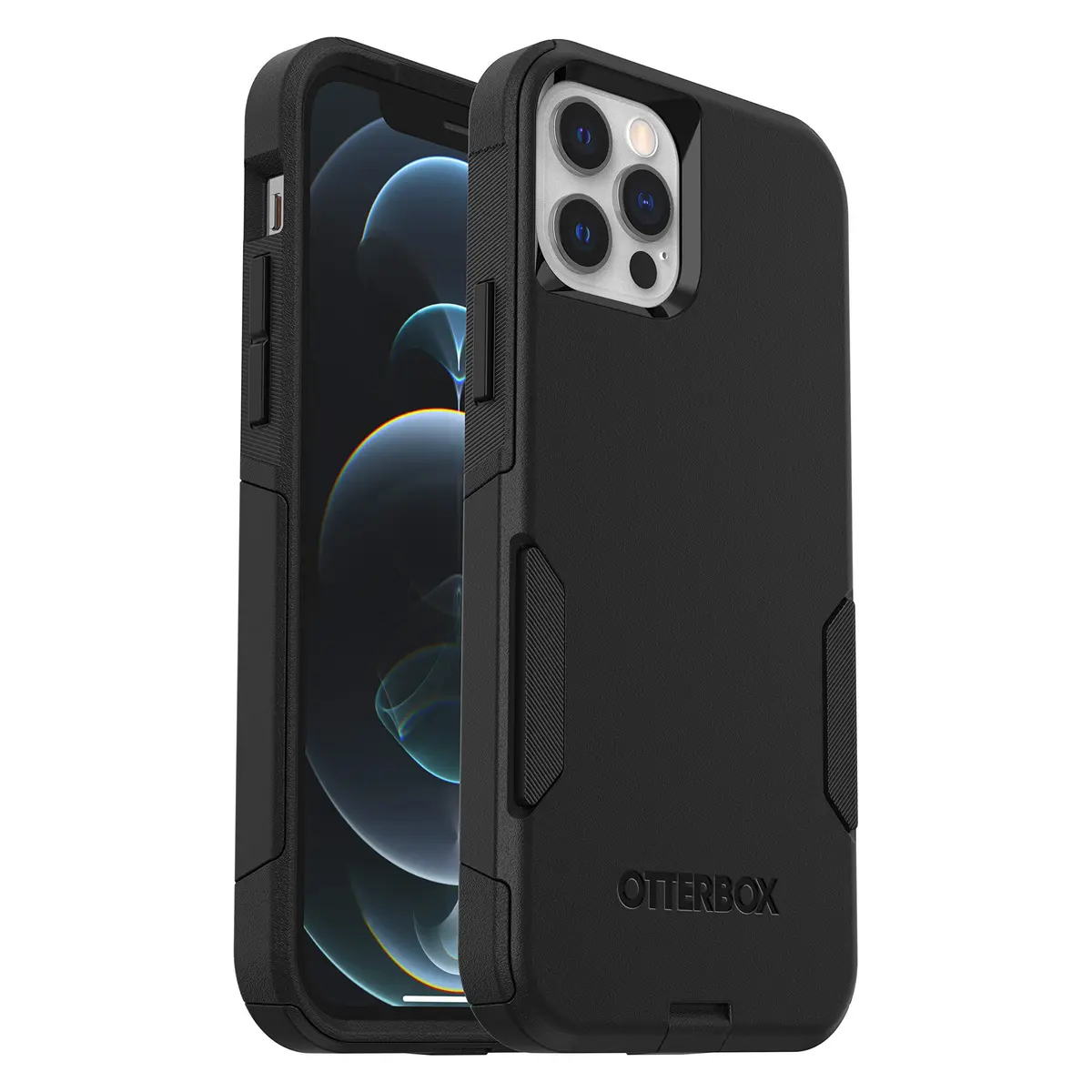 OtterBox Commuter Series Case for iPhone 12 & 12 Pro - Black | Slim & Tough, Pocket-Friendly, with Port Protection - main product image