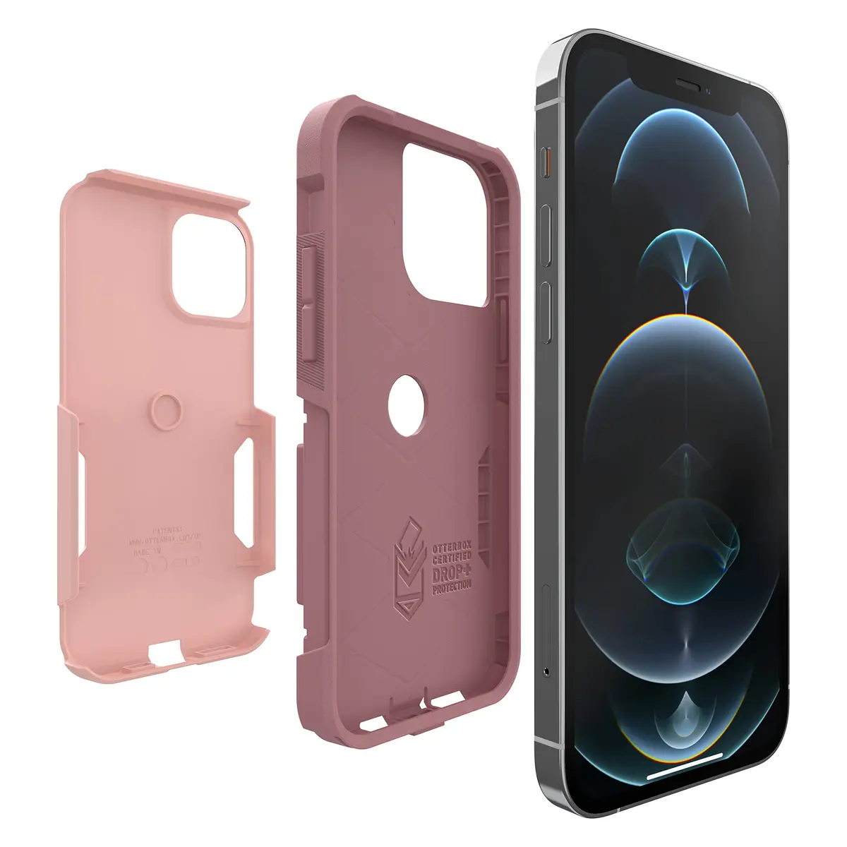 OtterBox Commuter Series Case for iPhone 12 & 12 Pro - Pink Salt/Blush | Slim & Tough, Pocket-Friendly - view 4