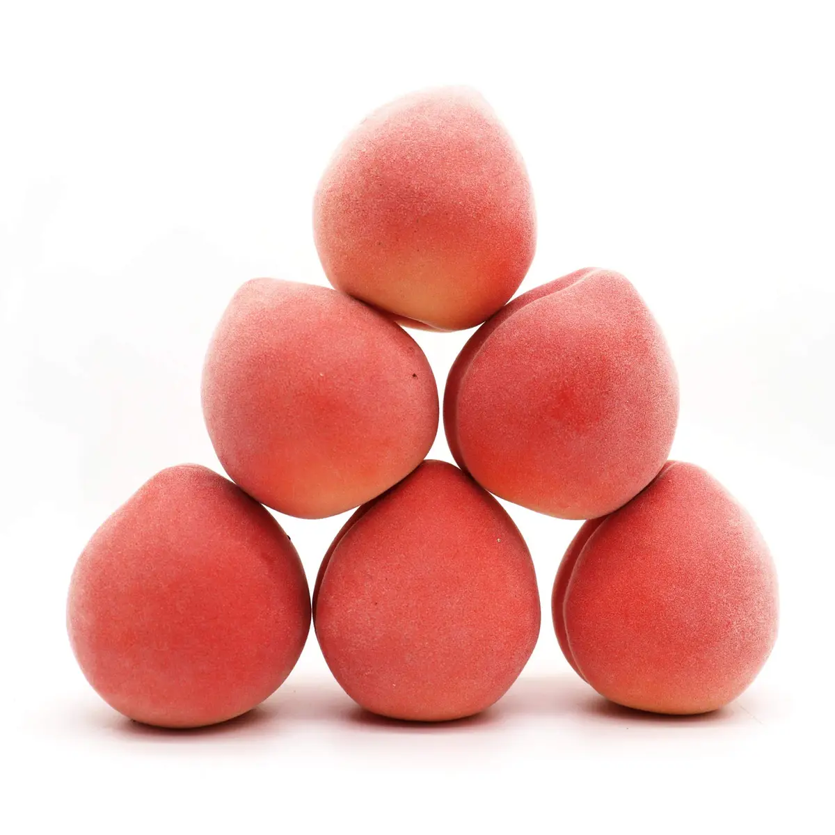 Mefier Home 6pcs Artificial Peaches Fake Peaches Vivid Pink Foam Fruit Decorations | 8 cm (3.15 in) Height - view 4
