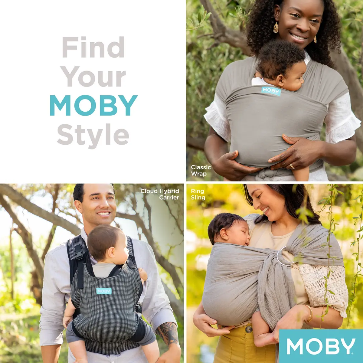 Moby Baby Wrap Carrier Element for Newborns to Toddlers (8-33lbs) | Ultra Lightweight & Adjustable - view 9