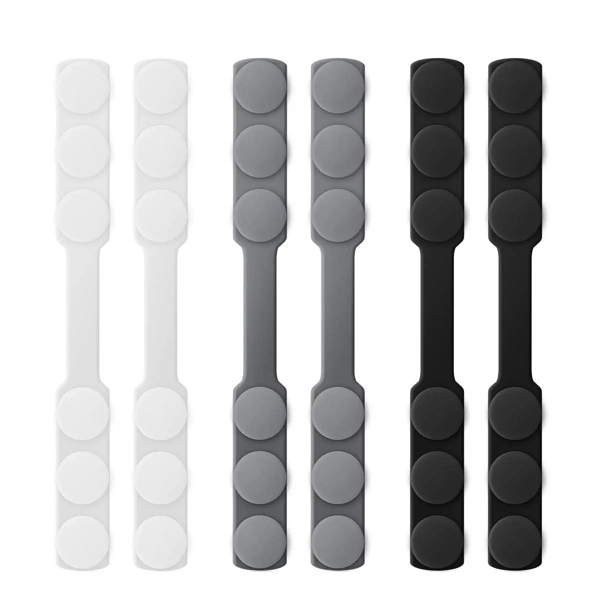 WHATOOK Silicone Mask Extender Strap 6pcs | Adjustable Ear Saver for Masks, Protect Ears, Back of Head (6 Count Pack) - main product image