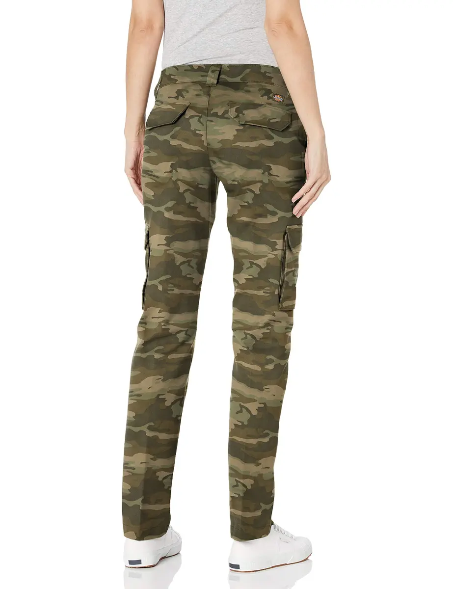 Dickies Relaxed Fit Stretch Cargo Pants Light Sage Camo 14 US | Comfortable Work Utility - view 2