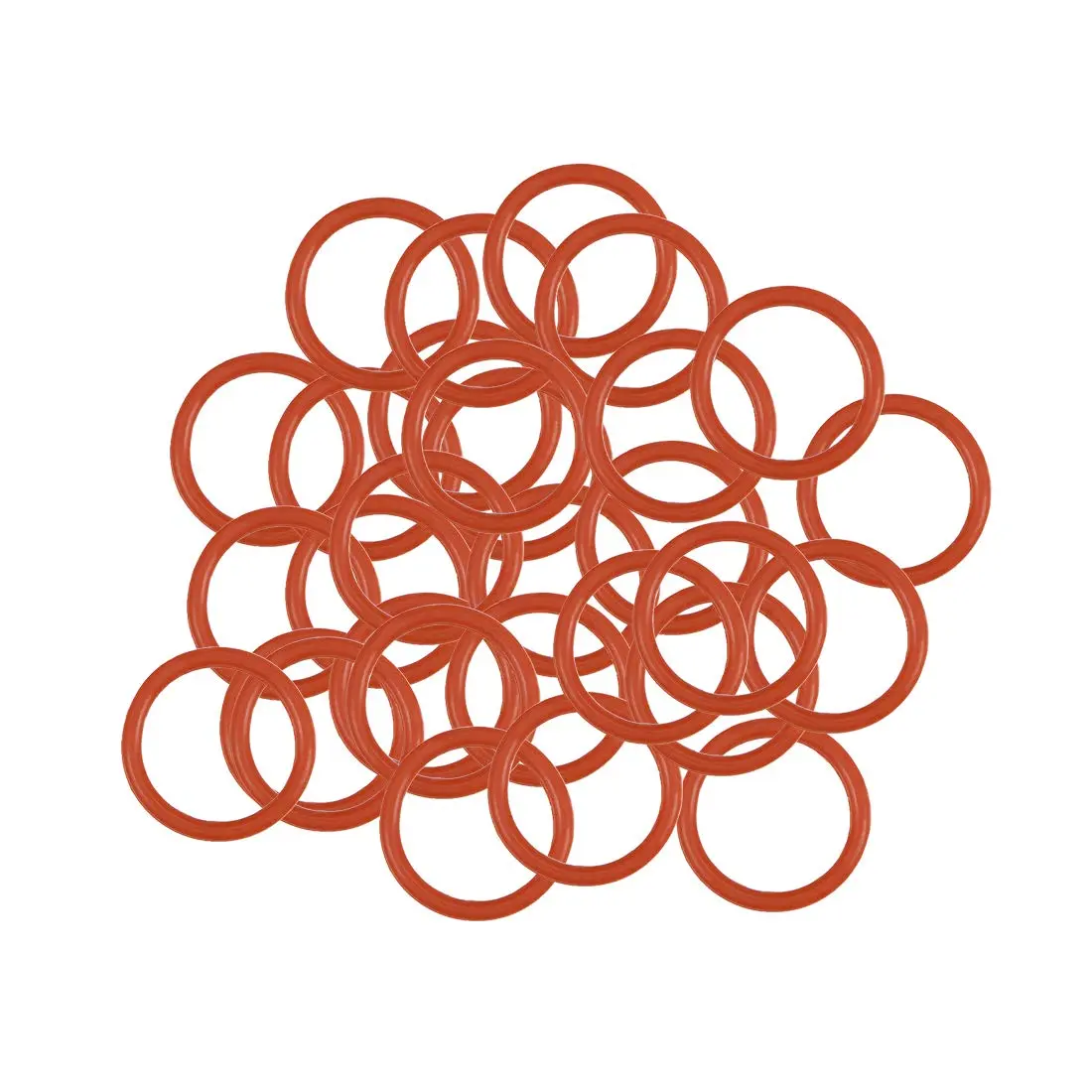 uxcell Silicone O-Ring, 10mm OD, 8mm ID, 1mm Width | Wide Temperature Range, High Resistance - main product image