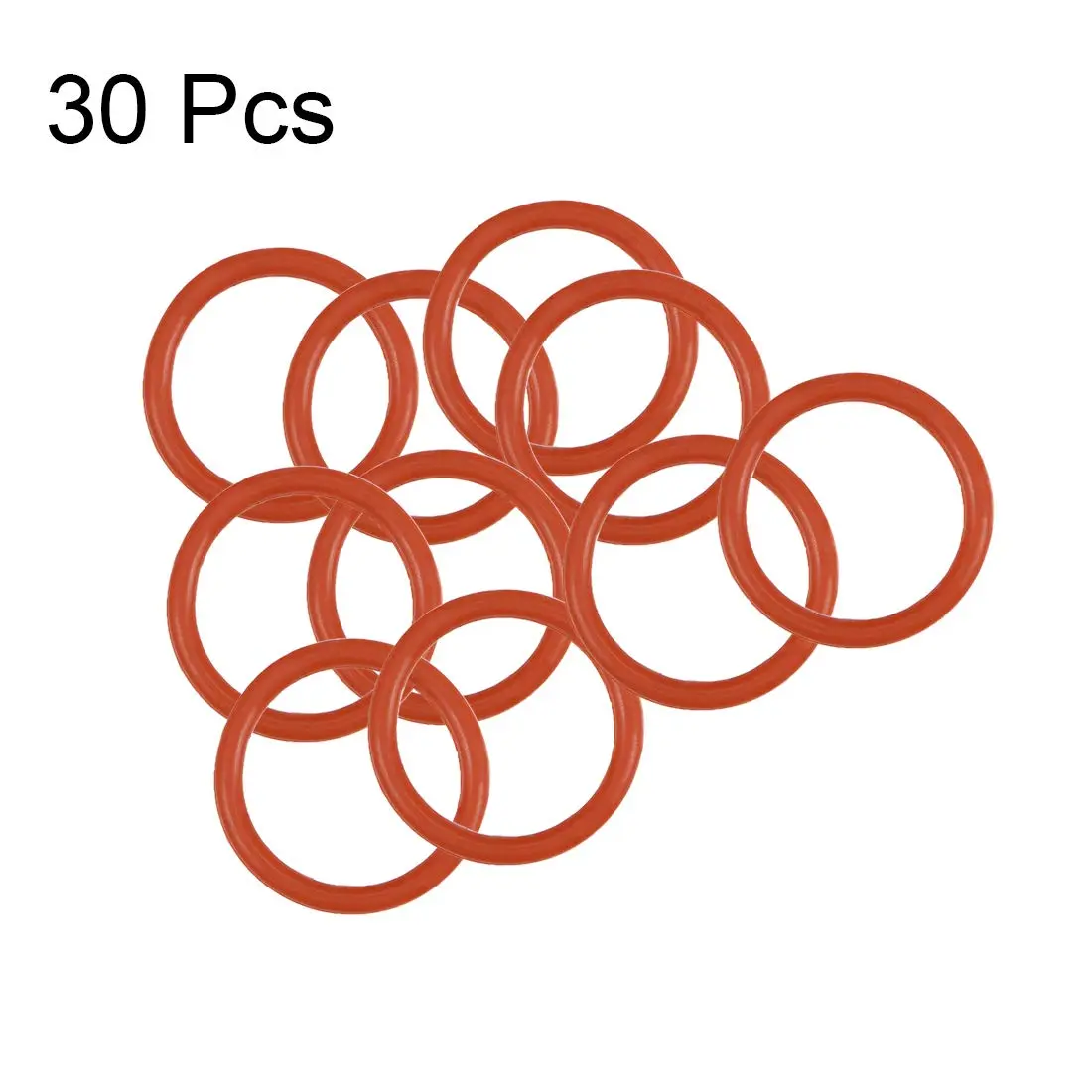 uxcell Silicone O-Ring, 10mm OD, 8mm ID, 1mm Width | Wide Temperature Range, High Resistance - view 3