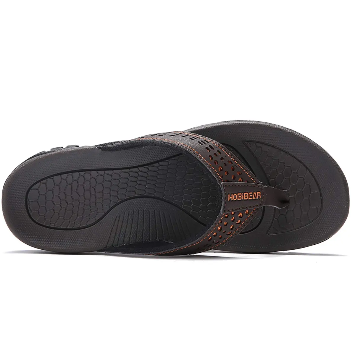 GUBARUN Flip Flops for Men Thong Sandals Lightweight Shoes for Outdoor and Indoor (Brown 16) | Comfortable & Durable - view 6