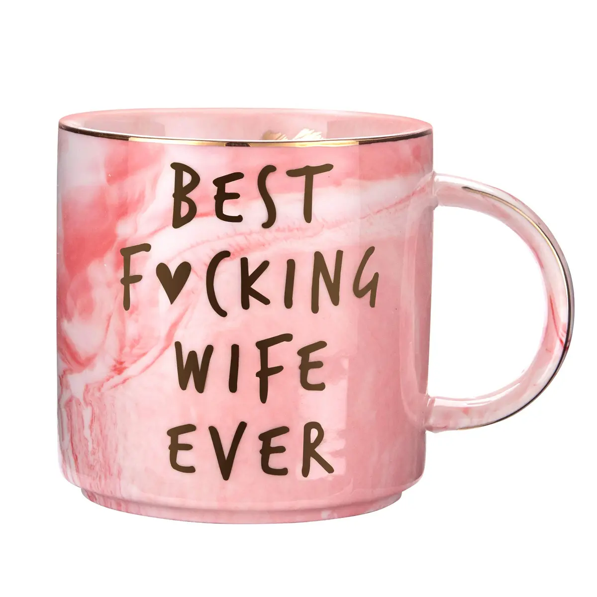 Hendson Marble Ceramic Coffee Mug Cup 340ml (11.5 Fl Oz) | Romantic Gift for Wife - main product image