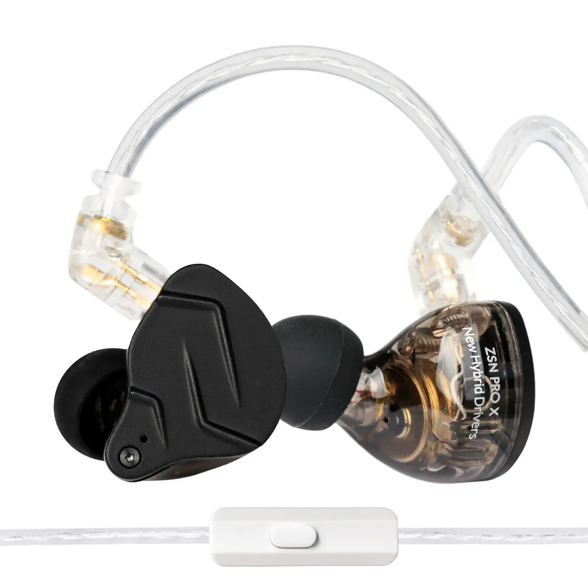 Kinboofi KZ ZSN PRO X Gaming Earbuds in Ear Headphone 1BA 1DD HiFi Bass Noise Cancelling Metal with Microphone - main product image