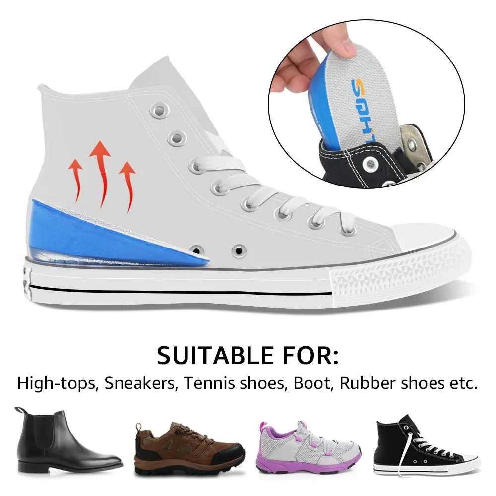 SQHT Heel Lift for Achilles Tendonitis, Heel Pain & Leg Discrepancy | 1.4" Height Boost for Men & Women - view 4
