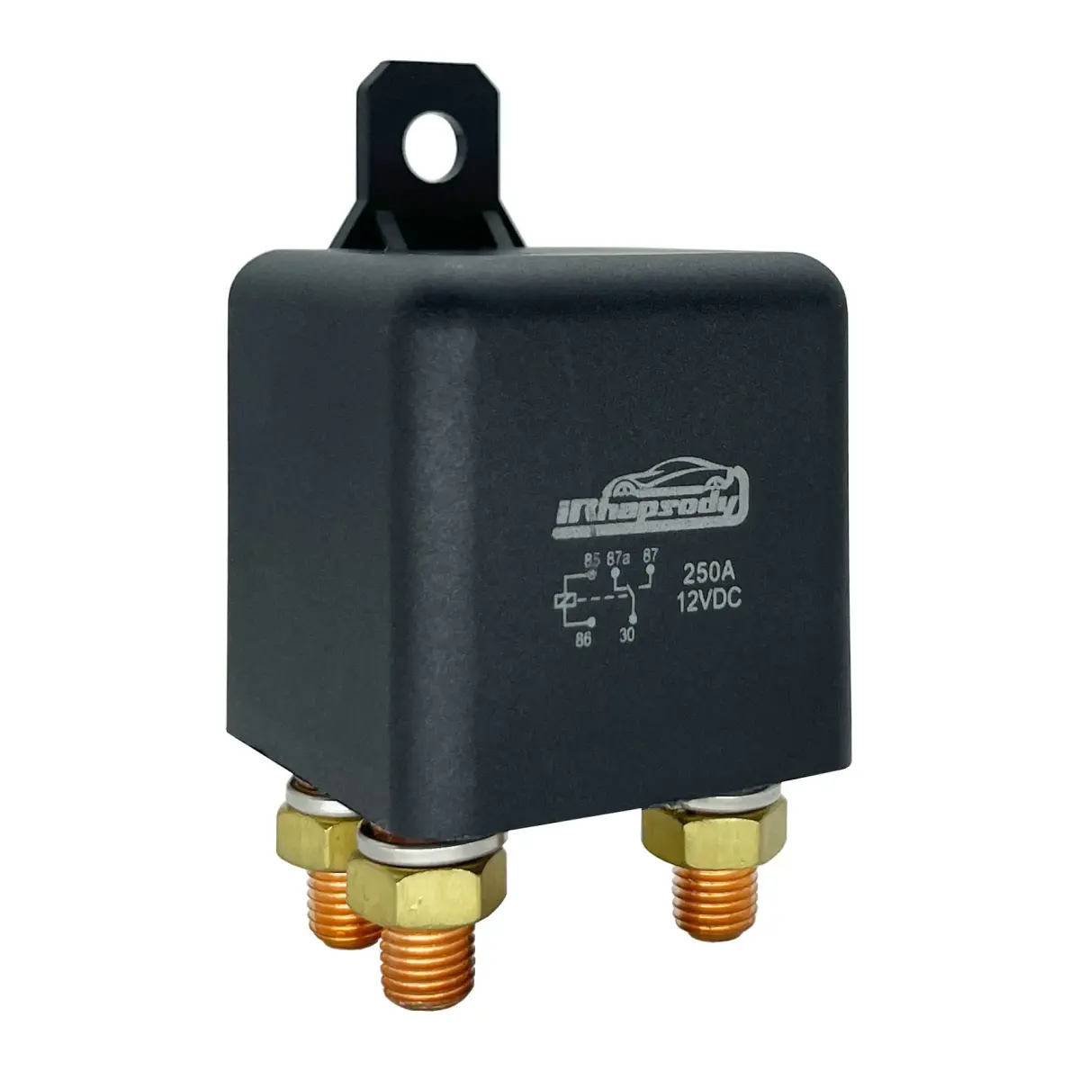 iRhapsody 250A Continuous Duty SPDT 5-Pin Relay 12VDC | High Power Split Charge Switch - main product image