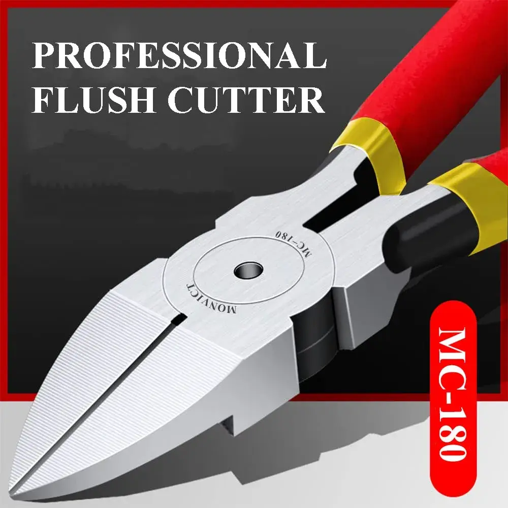 MONVICT 6 Inch Precision Flush Wire Cutters | Heavy Duty Chrome Vanadium Steel - view 2