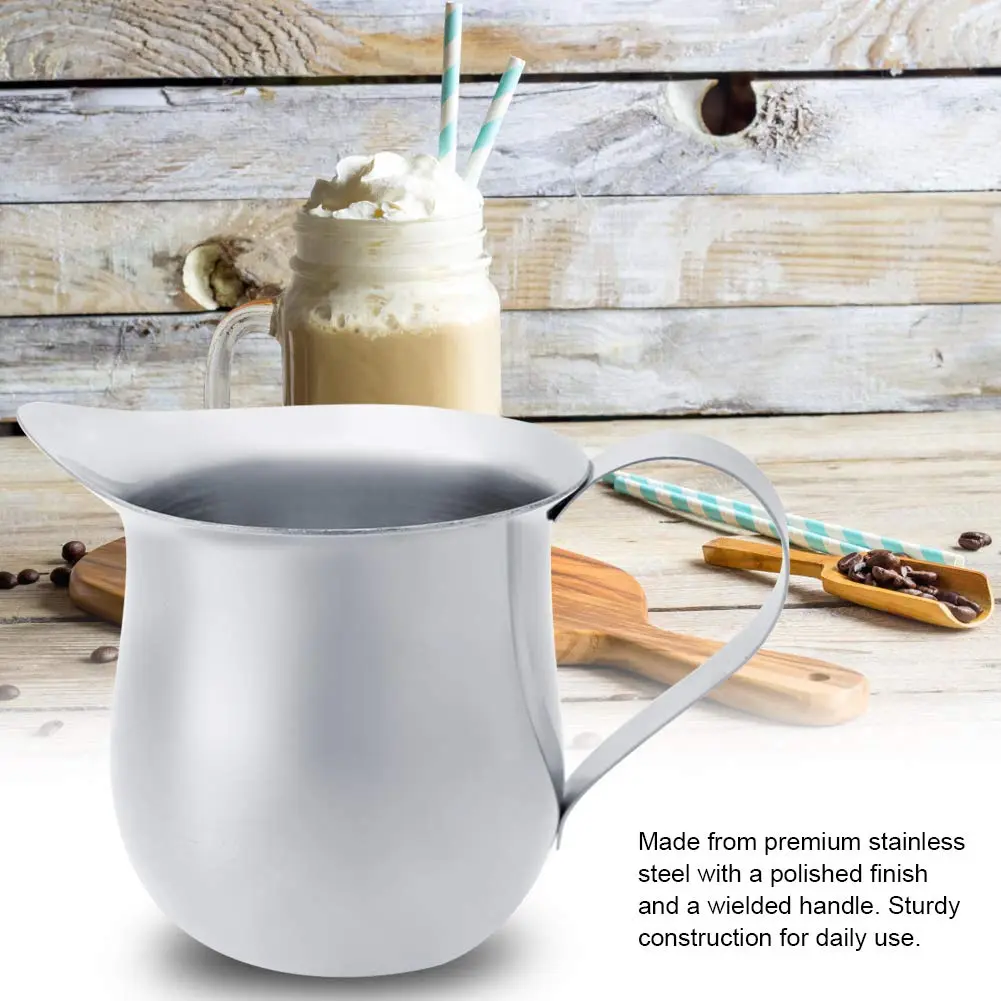 CHICIRIS Stainless Steel Milk Jug 90ml | Coffee Frothing Pitcher for Espresso Machines - view 2