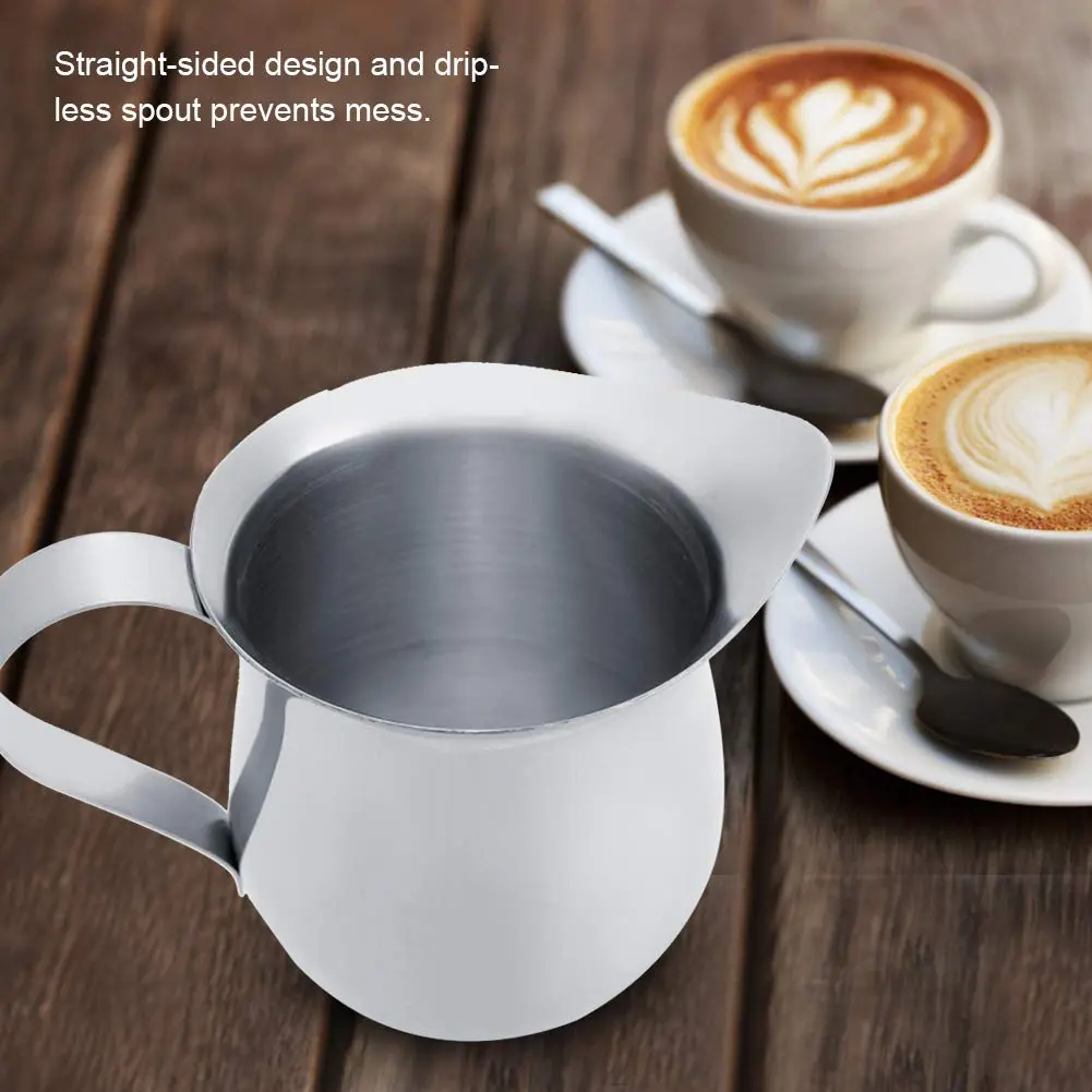 CHICIRIS Stainless Steel Milk Jug 90ml | Coffee Frothing Pitcher for Espresso Machines - view 3