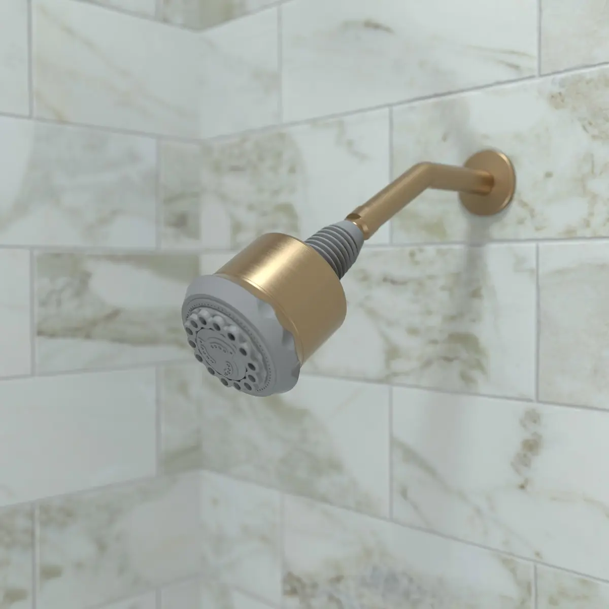 hansgrohe Clubmaster 3.7-inch Showerhead 9.4 cm (3.7-inch) Brushed Bronze | 3-Spray Easy Clean Shower Head - view 2
