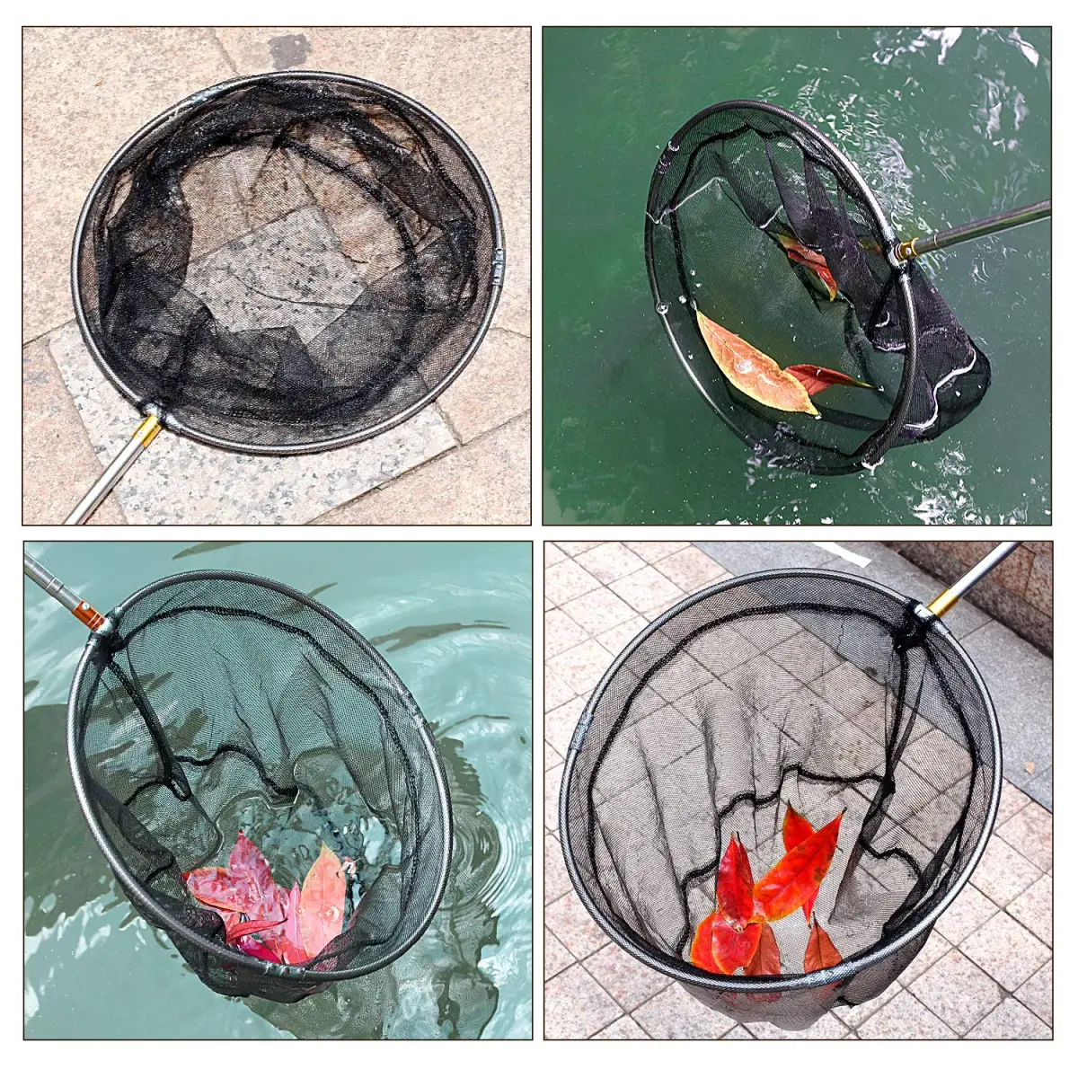 Mingjieus Pool Skimmer Net with 58" Stainless Steel Telescopic Pole | Heavy Duty Leaf Rake for Pools & Ponds - view 6