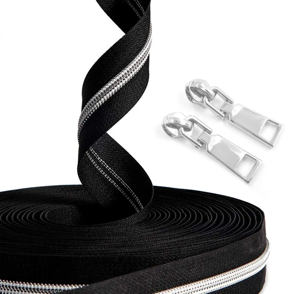 YIXI-SBest Nylon Zippers #5 10 Yards | Colorful DIY Sewing Zipper for Crafts & Bags - main product image