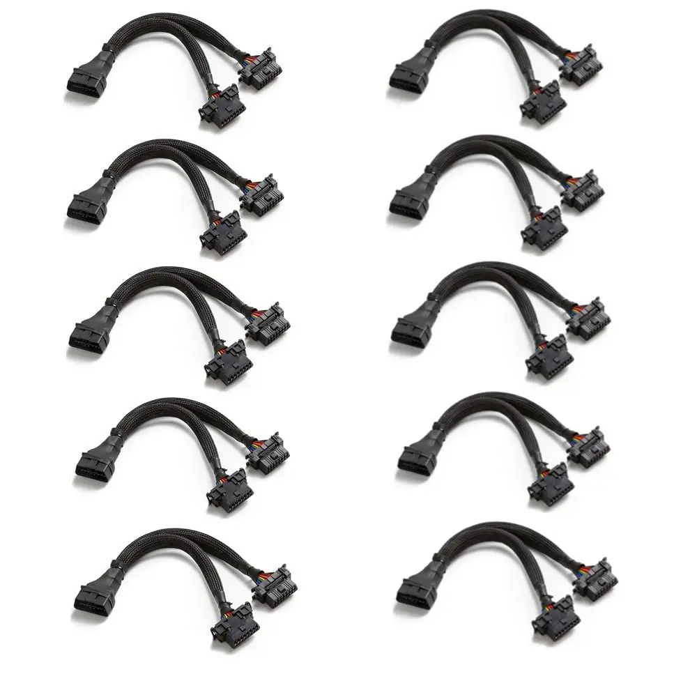 bbfly OBD2 Splitter Extension Cable 1FT (30CM) | Durable, Flexible, Daisy-Chain Compatible - main product image