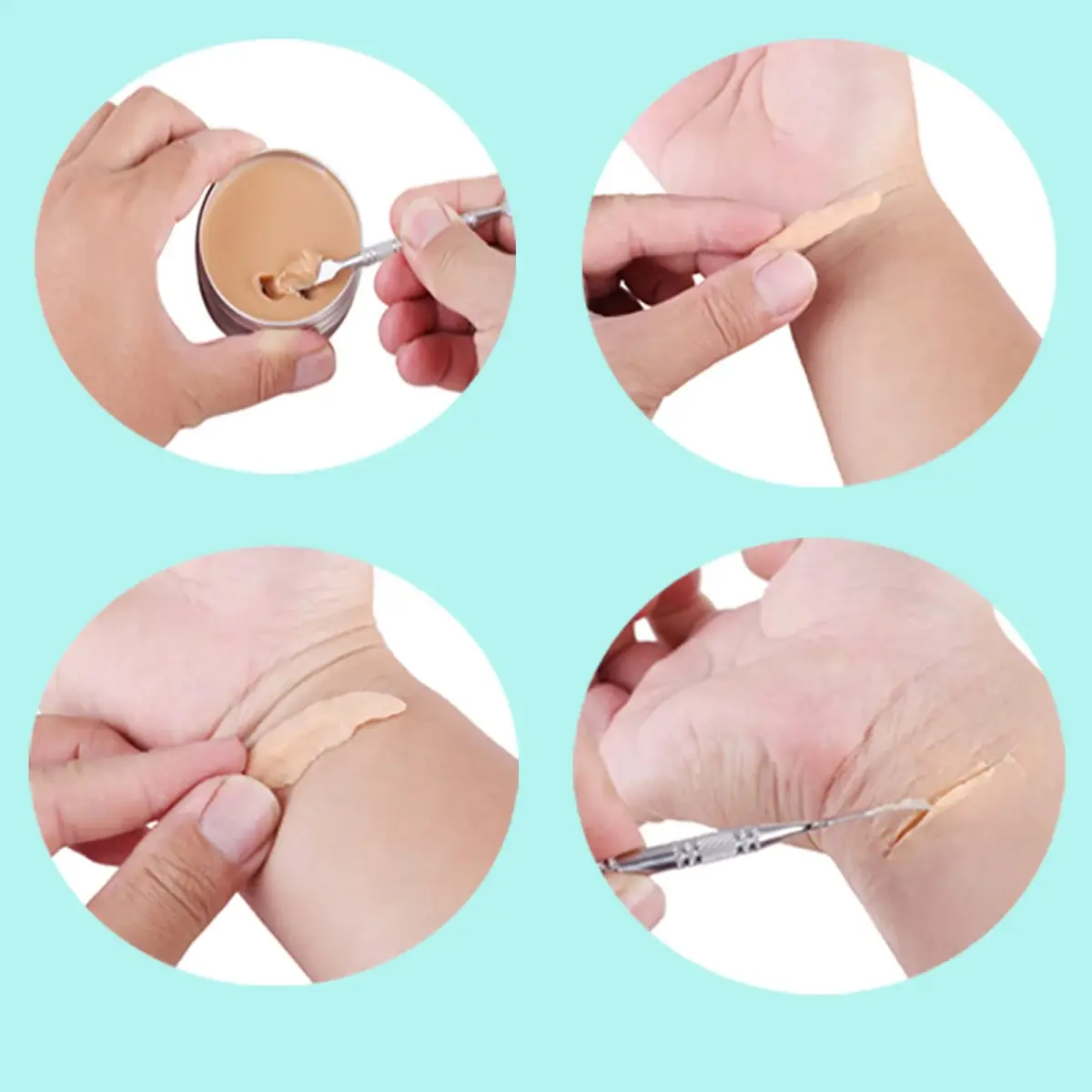 MEICOLY SFX Makeup Kit with Scar Wax & Blood Gel | Realistic Special Effects for Cosplay & Halloween - view 7