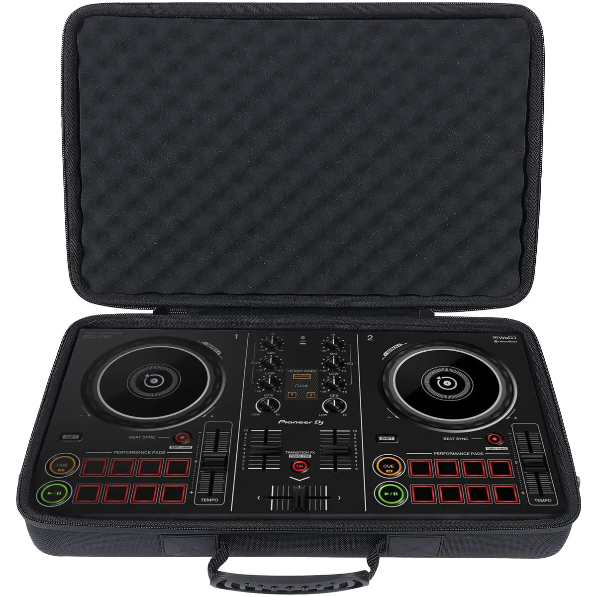 khanka Hard Travel Case for Pioneer DDJ-200 DJ Controller | 40.4cm (15.9") x 26.4cm (10.4") x 6.9cm (2.7") - view 2