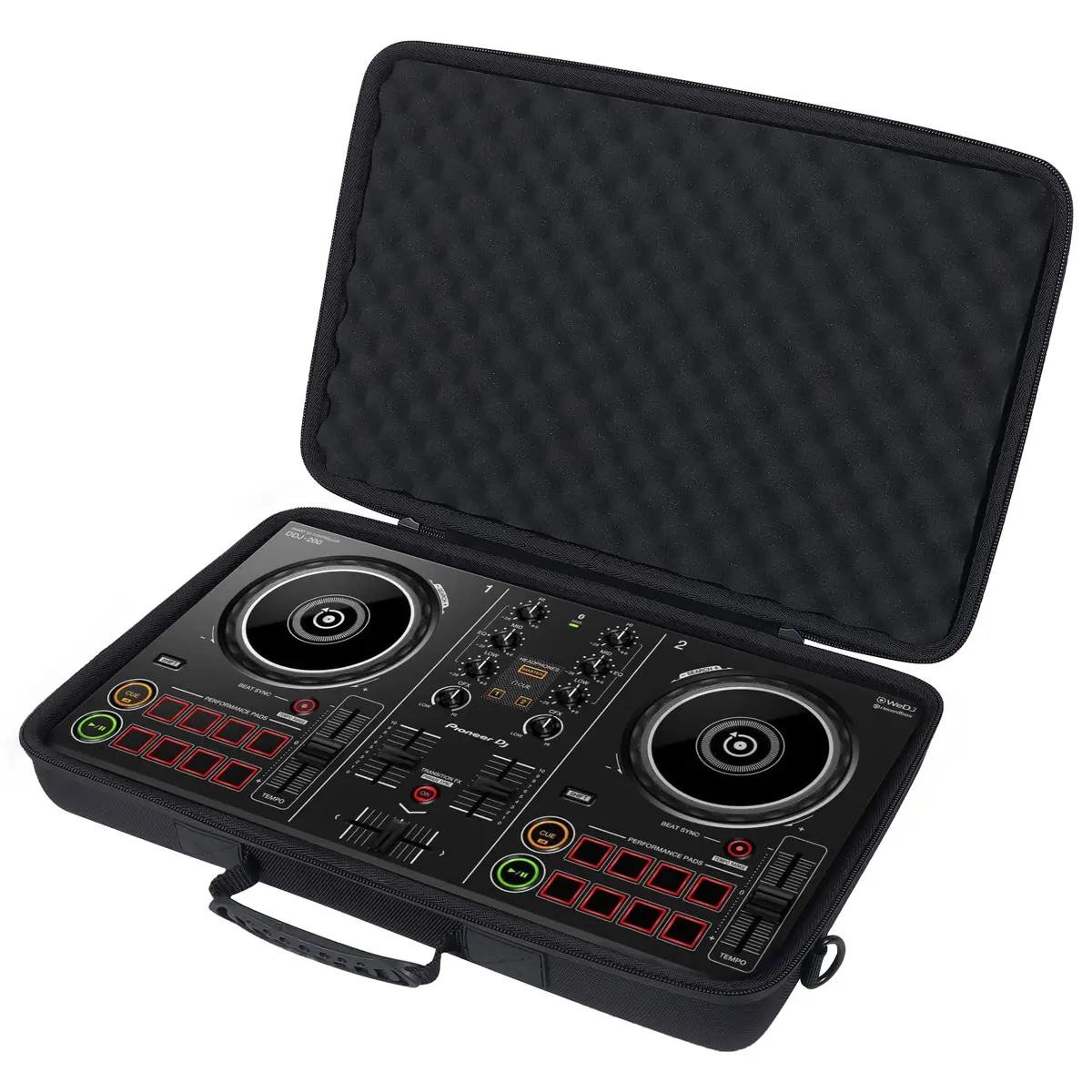 khanka Hard Travel Case for Pioneer DDJ-200 DJ Controller | 40.4cm (15.9") x 26.4cm (10.4") x 6.9cm (2.7") - view 3