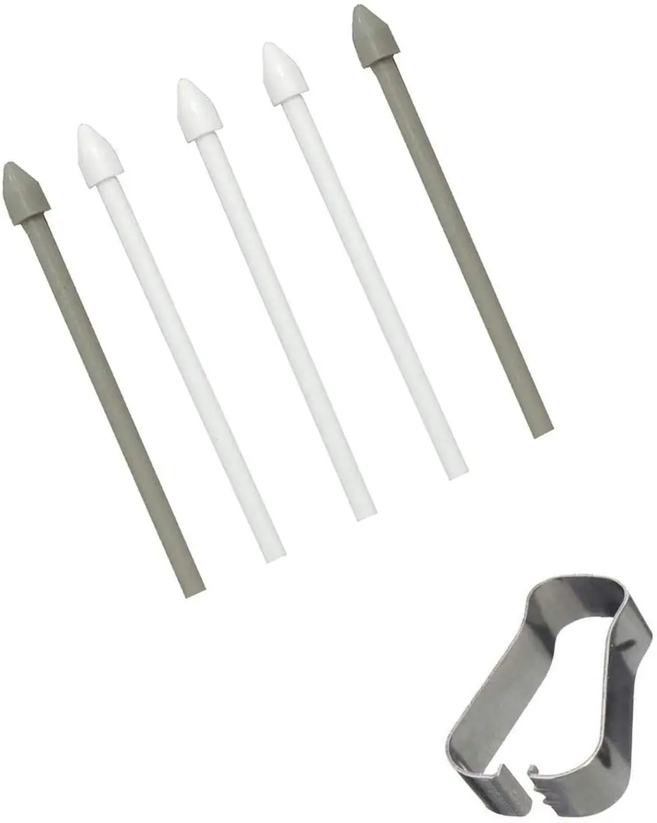 ubrokeifixit White Stylus Pen Replacement Tips for Samsung Galaxy Tab S6 Lite 10.4" (5 Tips + 1 Tweezer) - main product image