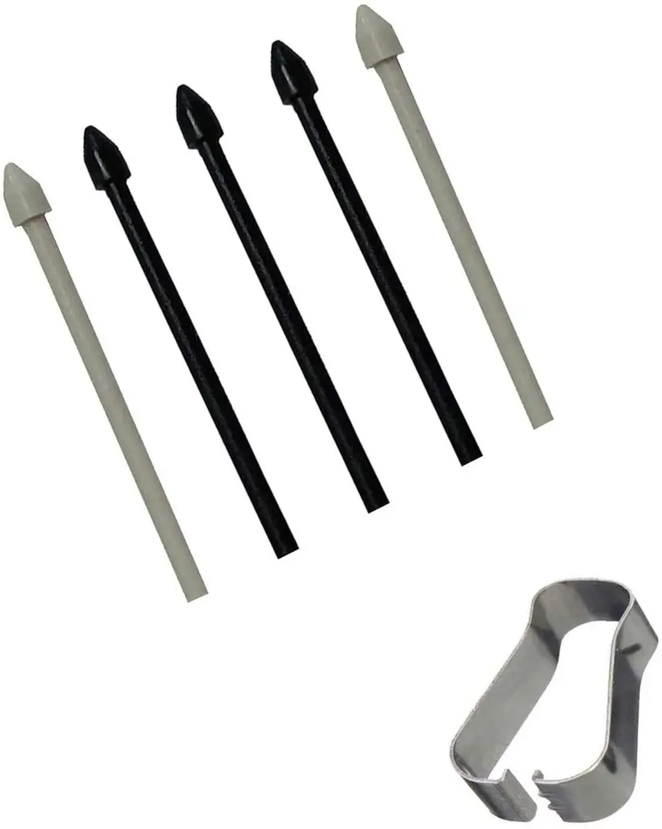 ubrokeifixit Black Stylus Pen Replacement Tips for Samsung Galaxy Tab S6 Lite 10.4" (5 Tips + 1 Tweezer) - main product image