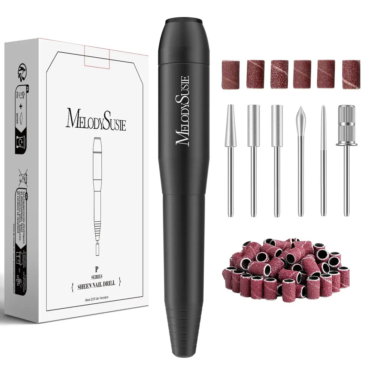 MelodySusie PC120I USB Nail Drill | 20,000 RPM, Portable Efile for Acrylic & Gel Nails - main product image